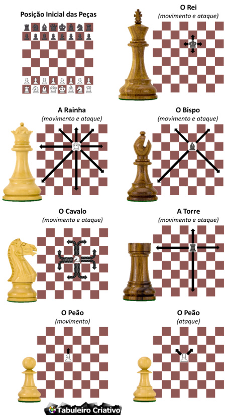 Xadrez Básico 7 - Movimento e captura com o Rei 