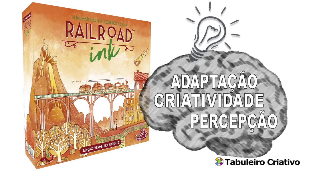 Imagem ilustrativa das habilidades exercitadas durante o jogo Railroad Ink Edição Vermelho Ardente 